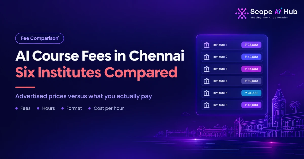 AI Course Fees in Chennai - What Six Institutes Advertise, and What You Will Actually Pay