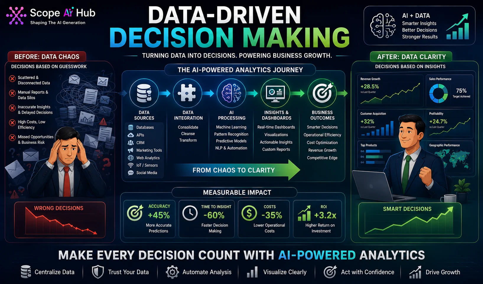 Data-Driven Decision Making: How AI Transforms Business Analytics